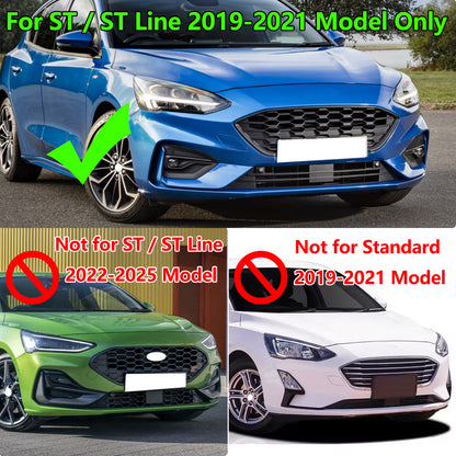 Grelha Inferior do Parachoques Frontal com Molduras para Ford Focus Mk4 ST-LINE – Anos 2018 a 2021
