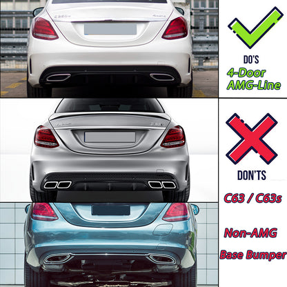 Kit c53 Mercedes w205 carrinha ou carro pack AMG