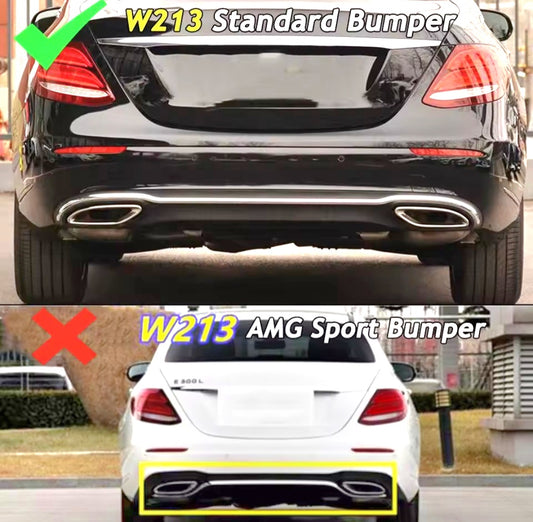 Kit Desportivo estilo E63 Mercedes W213 Para-choques Versão normal