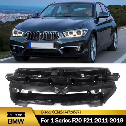 conduta de ar superior do radiador ( BMW Série 1 (geração F20 de 5 portas e F21 de 3 portas) produzidos entre 2011 e 2019.