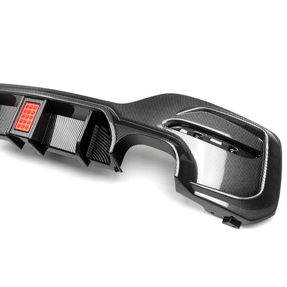 Difusor M Performance com stop estilo F1 Bmw F20 Lci Carbon Aquaprint