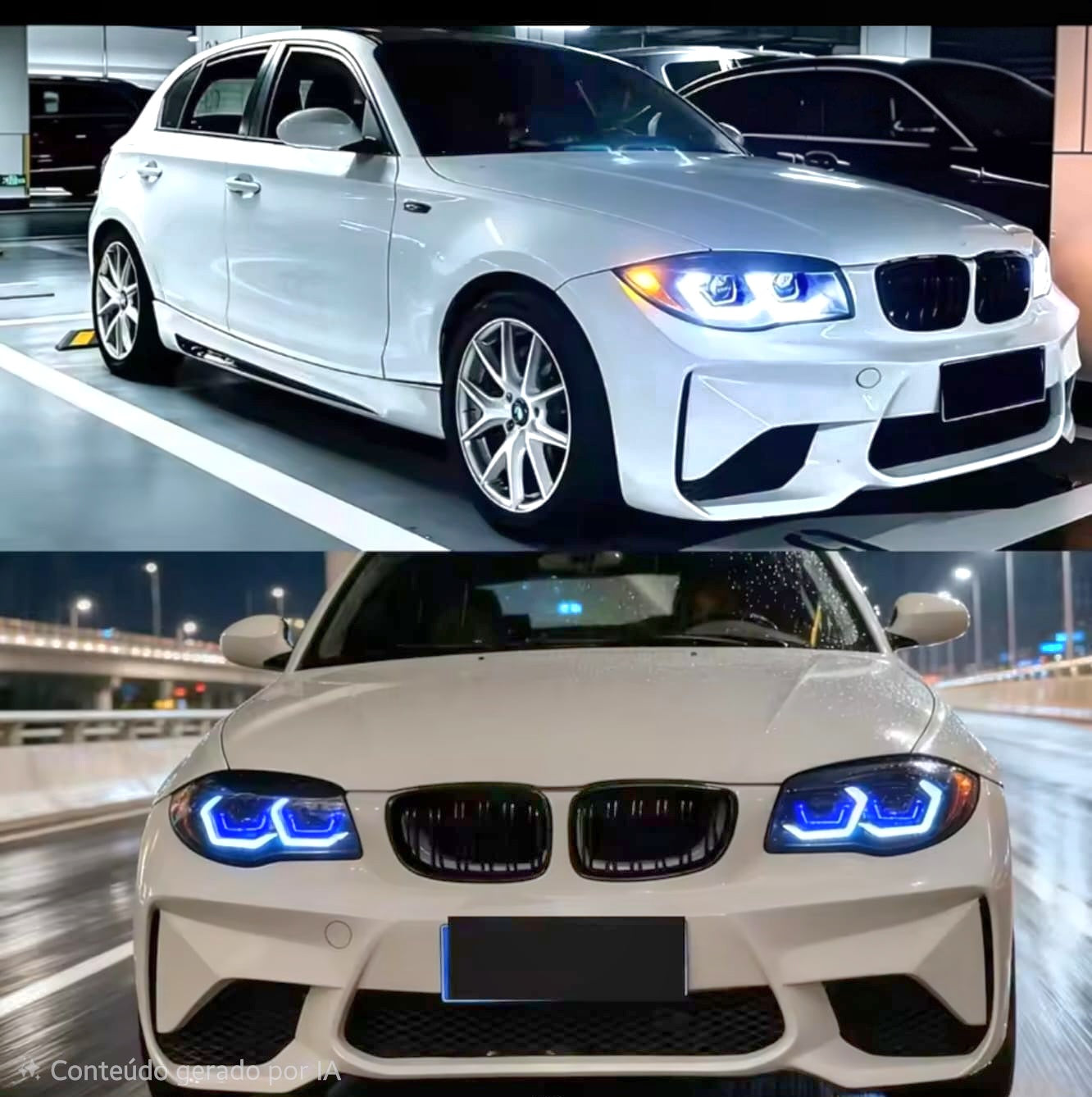 NOVIDADE Para-choques M2 Bmw E82 E88 E87 E81 Plástico Abs