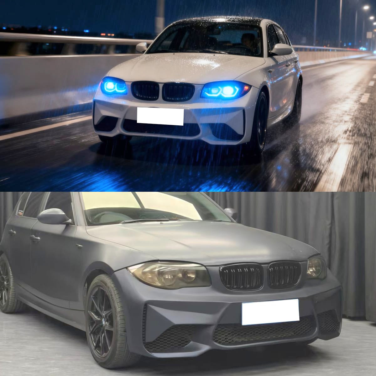 NOVIDADE Para-choques M2 Bmw E82 E88 E87 E81 Plástico Abs