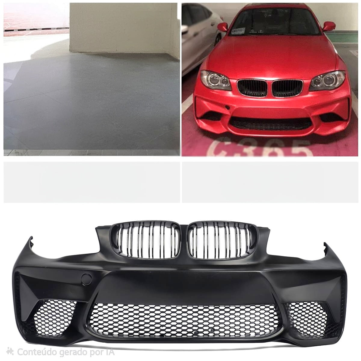 NOVIDADE Para-choques M2 Bmw E82 E88 E87 E81 Plástico Abs