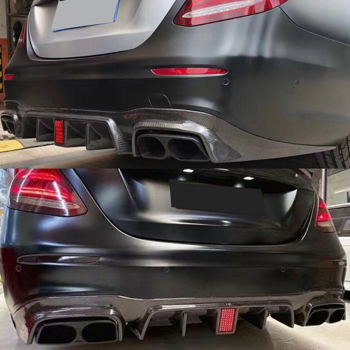 Kit Completo Difusor e Ponteiras c63 Brabus Carbono Aquaprint Mercedes W213 Para-Choques AMG

Rear Bumper Diffuser Lip For Mercedes Benz W213 E300 E400 E43 AMG Sport 2016-2020