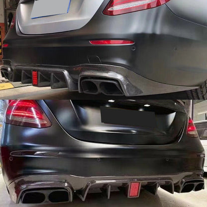 Kit Completo Difusor e Ponteiras c63 Brabus Carbono Aquaprint Mercedes W213 Para-Choques AMG

Rear Bumper Diffuser Lip For Mercedes Benz W213 E300 E400 E43 AMG Sport 2016-2020