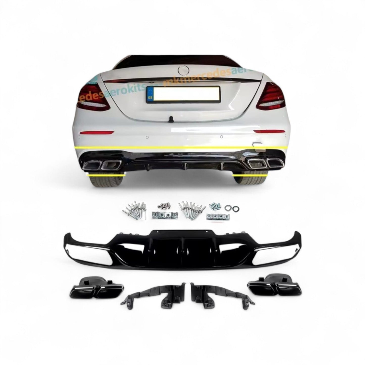 Kit Desportivo estilo E63 Mercedes W213 Para-choques Versão normal