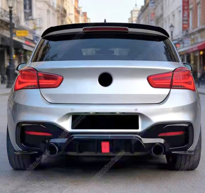 Difusor M Performance com stop estilo F1 Bmw F20 Lci Carbon Aquaprint