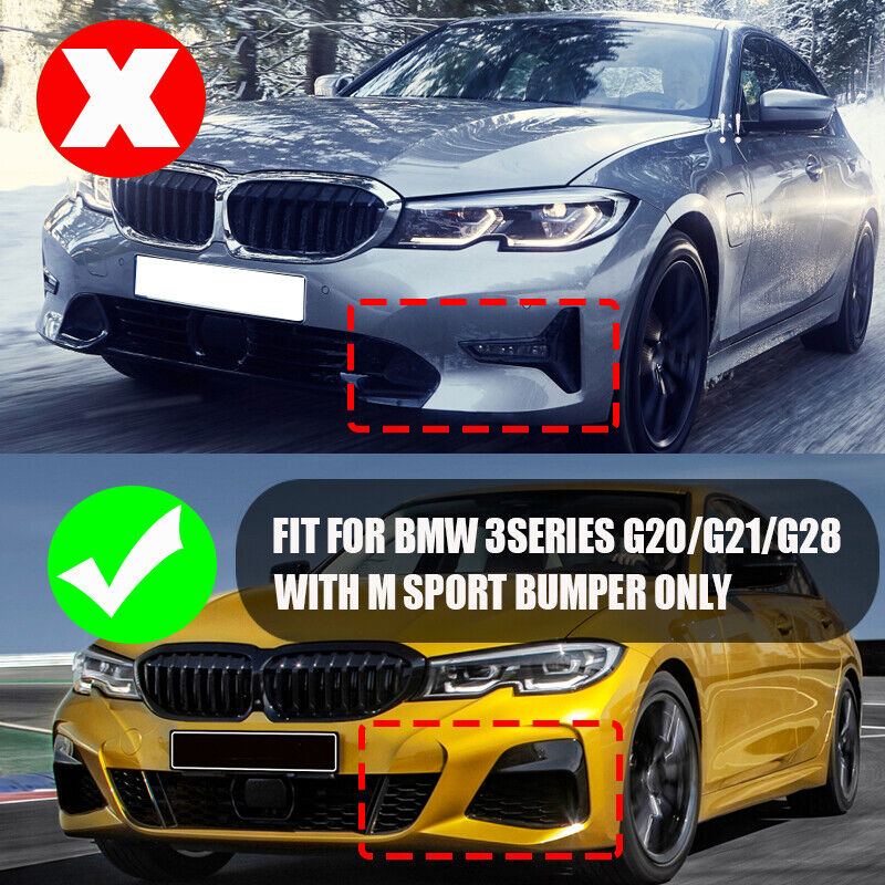 Lip frontal reforçado Bmw G20 G21 M PRETO BRILHANTE