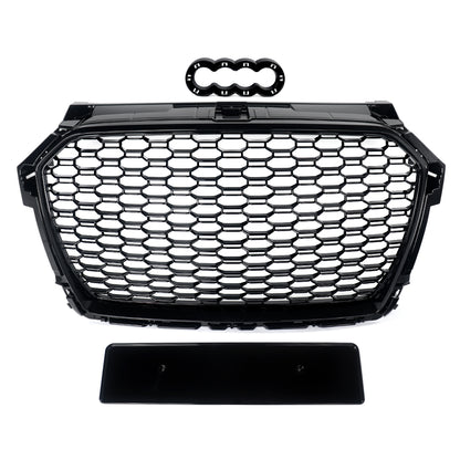 Grelha Frontal Look RS Audi A1 8X Facelift (2015–2018) – Preto