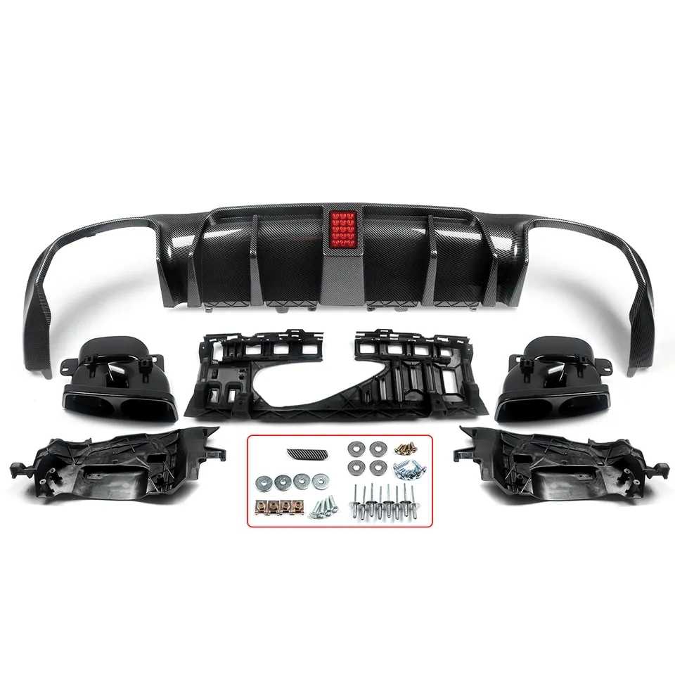 Kit completo difusor Tipo c63 Brabus com stop tipo F1 Mercedes w205 coupe