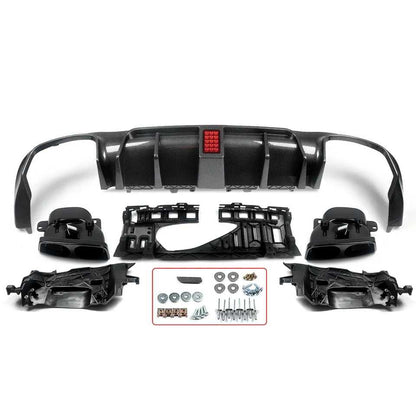 Kit completo difusor Tipo c63 Brabus com stop tipo F1 Mercedes w205 coupe