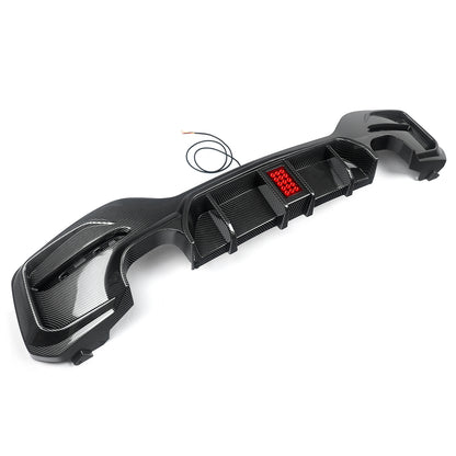 Difusor M Performance com stop estilo F1 Bmw F20 Lci Carbon Aquaprint